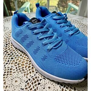 Ladies Summer Breeze Blue Sneakers Sz 7.5 M by Fashion Lightweight and Trendy622